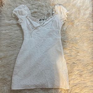 white mini dress from shein
